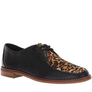 Sperry Top-Sider Women's Seaport Elise Leather Loafers Black/Cheetah - 10